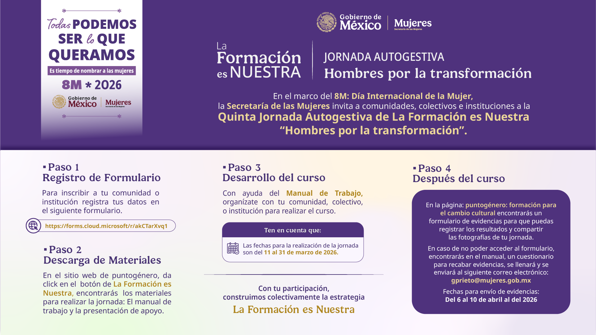 Convocatoria: 5ta Jornada Autogestiva - Hombres por la transformación